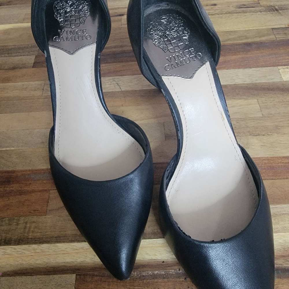 Vince Camuto Black Pointed D'Orsay Pumps